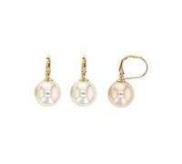 Orecchini Perle 12MM Chiusure Orecchini Placcato Oro 18 Carati 750/000