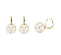 Orecchini Perle 14MM Chiusure Orecchini Placcato Oro 18 Carati