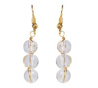 Orecchini Perline Avventurine Unici Delicati In Oro Delicati Dettagli Con Accessori Per Le Orecchie Versatili Per Feste Eventi Ufficio Fatti A Mano.