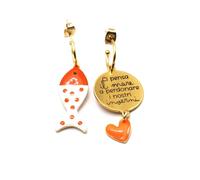 Orecchini Pesce - Orecchini ciondolo pendente donna mare -