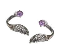 Orecchini piercing a forma attorcigliata Pietre scintillanti Chiodi per ossa ' orecchio Gioielli alla per le donne Orecchie sensibili Orecchini d ' angelo con diamanti