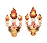 Orecchini Pokemon Center Terastal Flareon Clip-On Ufficiale Giappone