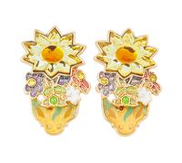 Orecchini Pokemon Center Terastal Leafeon Clip-On Ufficiale Giappone