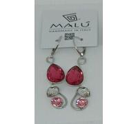 ORECCHINI PONTE IN OTTONE CON STRASS SWAROVSKI ORIGINALI COLORATI (MAO0120)