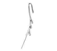 Orecchini professionali con linea di colata che cattura gli occhi orecchini con efficiente linea obliqua piercing punk stili ornamento borchie professionali, Misura unica, come descritto, come
