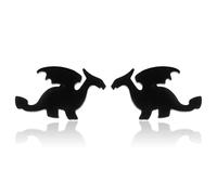 Orecchini pterodattili Femminili in Acciaio Inossidabile alla Moda e minimalisti per la Ragazza Dinosaur Animal Earing Studs Regali Convenient Handled