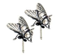 Orecchini Punk a Forma di Mosca in Argento S925 per Donna | 1 Paio, Stile Rétro e Moda, per Lobi, Uso Quotidiano e Street Style