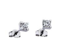 ORECCHINI PUNTO LUCE in ORO 18 kt F VVS da 0.10 a 1.0 ct - Modello MILANO (Carat