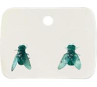 Orecchini realistici a forma di mosca, mini orecchini a forma di mosca personalizzati, a forma di insetto finto, divertenti e leggeri, regalo per donne e uomini, Misura unica, Plastica, Nessuna pietra