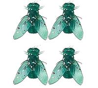 Orecchini realistici a mosca da donna, mini orecchini a mosca simulati personalizzati, orecchini a forma di animale simulato, regalo astratto divertente per Halloween, one size, Resina, Non pietra