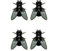 Orecchini realistici a mosca da donna, mini orecchini a mosca simulati personalizzati, orecchini a forma di animale simulato, regalo astratto divertente per Halloween, one size, Resina, Non pietra