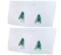 Orecchini realistici a mosca, mini orecchini a mosca nera personalizzati, orecchini a mosca astratta, regalo astratto divertente novità, 1, Silicone, Nessuna pietra preziosa