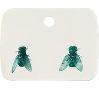 Orecchini realistici a mosca, mini orecchini a mosca personalizzati, orecchini a forma di animali simulati, gioielli divertenti per Halloween, feste in costume, Misura unica, Resina, Nessuna pietra