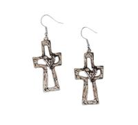 Orecchini religiosi alla moda gioielli collana a forma di cuore elegante da indossare tutti i giorni gioielli in lega texture regalo per trendsetter orecchini a cuore antichi, One Size, come descritto