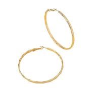 Orecchini rotondi con grandi spigoli auricolari - un accessorio unico e elegante per le donne.