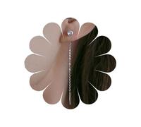 Orecchini rotondi con zirconia cubica, con catena sottile e lunga pendente | Orecchini minimalisti verticali lineari con nappa, delicati gioielli sottili per allungare il viso per matrimoni