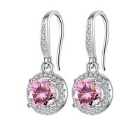 Orecchini rotondi in pietra con quattro pietre e moissanite sono noti per il suo indice di rifrazione superiore e i colori ardenti. Gli orecchini con grandi cerchi grossi, One Size, Metallo