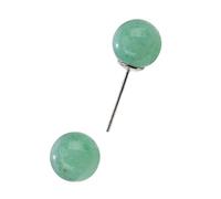 Orecchini rotondi realizzati a mano con cristallo naturale per pelli sensibili, ipoallergenici, gioielli per donne e ragazze, regalo rotondo, Misura unica, come descritto, come descritto