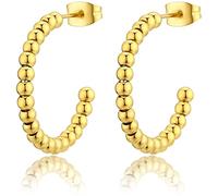 Orecchini Sagapò in Acciaio 316l Gold con Sfere SHK40