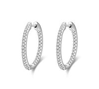 Orecchini scintillanti del colore arcobaleno Circle Orecchini a cerchio di zirconia per gioielli da sposa
