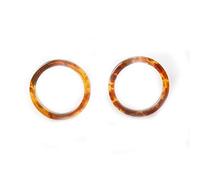 Orecchini semplici acrilici orecchini a cerchio modello leopardo minimalista, marrone elegante e popolare