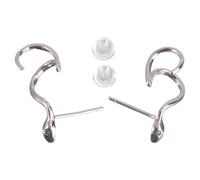 Orecchini Serpente Delicati in Argento, Eleganti per Festa e Vacanza | Forma Sinuosa, Stile Moda Raffinato, Comodi da Indossare, per Figlie e Amiche, Colore Argento