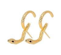 Orecchini Serpente Donna - Cerchio, Infrastruttura Ornamentale Volumetrica da 2 cm, Estetica Serpentiforme Longitudinale, Hardware Solido in Lega Lucida ad Alta Densità |