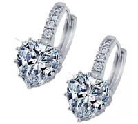 Orecchini Silver Heart - Cristallo