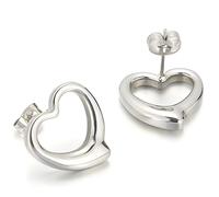 Orecchini Simple Heart - Argento