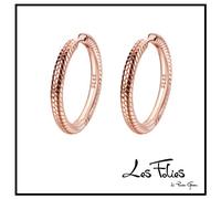 Orecchini Snake a Cerchio Rosè in argento 925 - Les Folies