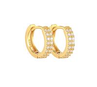Orecchini Snake Hoop Piccoli per Le Donne Colore Orecchini Cerchio Geometrico Gioielli, LYLSSSDH, Quattro oro