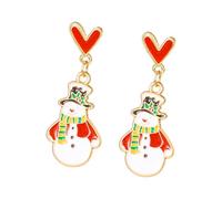 Orecchini sofisticati orecchini pendenti a tema natalizio orecchini antichi in lega texture per amanti della moda accessori per le vacanze, Misura unica, come descritto, come descritto