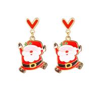 Orecchini sofisticati orecchini pendenti a tema natalizio orecchini antichi in lega texture per amanti della moda accessori per le vacanze, Misura unica, come descritto, come descritto