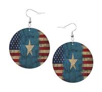 Orecchini Somalia Flag Somali American Flag Confortevoli Orecchini Donna Leggero Waterdrop Di Orecchino Di Cuoio Per Mamma Decorazioni Vacanze