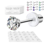 Orecchini Sterili per Piercing Pistola WARRIOR Monouso orecchini maker con tamponi alcolici semplice da usare a casa Adatto donna uomo per orecchio e helix 12 pz colori mix