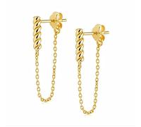 Orecchini Stud per Le Donne Impilati Catena Di Corda Piercing Orecchini Orecchini Gioielli Pendientes, LYLSSSDH, di E1