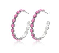 Orecchini turchesi da donna vintage boho occidentali orecchini a scacchi grandi orecchini a cerchio country concerto abiti per donne gioielli regalo, Zinco, Nessuna pietra preziosa