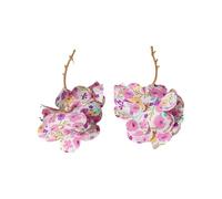 Orecchini unici a forma di fiore, fatti a mano, alla moda, in lega, adatti per varie occasioni, gioielli da donna, Misura unica, come descritto, come descritto