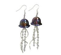 Orecchini unici a forma di medusa ornamento confortevoli gocce per orecchie a forma di medusa gioielli per l'orecchio fatti a mano per migliorare stili privati regalo alla moda personalizzato, Misura