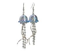 Orecchini unici a forma di medusa ornamento confortevoli gocce per orecchie a forma di medusa gioielli per l'orecchio fatti a mano per migliorare stili privati regalo alla moda personalizzato, Misura