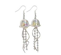 Orecchini unici a forma di medusa ornamento confortevoli gocce per orecchie a forma di medusa gioielli per l'orecchio fatti a mano per migliorare stili privati regalo alla moda personalizzato, Misura