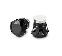 Orecchini Uomo Diamante,Magneti Orecchini Finti Uomo Click-on Fake Piercing Finto Dilatatore Fake Plug,Argento Zirconi Simulato Diamante Brillanti (nero 8mm)