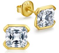 Orecchini Uomo Donna Diamanti Uomo Zirconi Argento Diamante Orecchino Donna Con Zirconi Argento,18K Oro Placcata Orecchini E768-5
