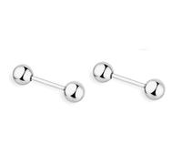 Orecchini Uomo Donna Punta o Sfera Acciaio Sagapo Vari Modelli Misure