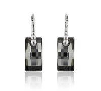 Orecchini urbani in argento sterling ganci realizzati con cristalli...