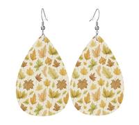 Orecchini Various Kinds Of Maple Leaves Orecchini In Pelle Stampato Moda Orecchino In Pelle Per Carnevale Decorazioni Feste