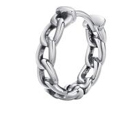 Orecchini vintage a cerchio in argento inox 1 catena rotonda 3,5 mm per donna matrimonio gioielli, 1 chaîne ronde, Acciaio inossidabile, Nessuna pietra preziosa