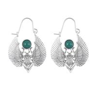 Orecchini vintage ispirati all'Egitto Sacro Scarabeo per donne tribali zingare alla moda stile egiziano grande orecchino goccia