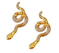 Orecchini vintage Snake Design con cristalli scintillanti, leggeri e confortevoli, per feste, design vintage
