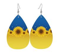 Orecchini We Support Ukraine Ukrainian Stand With Ukraine Ciondolo Orecchio Decorazioni Orecchiniin Pelle Vintage Pendenti Per Donne Feste Regali